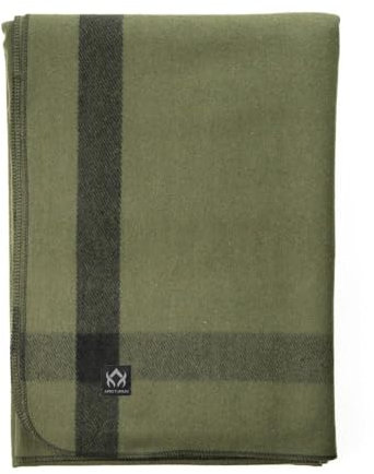 Arcturus Mt. Rainier Wool Blanket - Over 4 Pounds Warm, Heavy, Washable, Large | Great for Camping, Outdoors, Survival & Emergency Kits (Four Cedars)