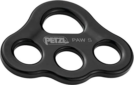 PETZL Unisex-Adult paw Rigging Plate Zubehör Für Klettern, Black, S