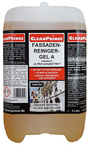 Fassadenreiniger Gel A Haftgel 5 Liter | alkalisch CP830600 Ultra-Konzentrat Fassaden-Reiniger