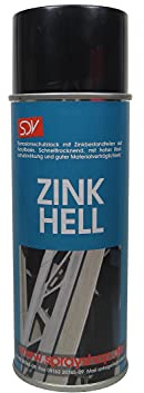 SDV Chemie Zinkspray hell 12x 400ml Zink Alu Spray Rostschutz Grundierung Zinkausbesserung
