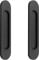 MOROBOR - Manijas de puerta corredizas ovaladas autoadhesivas, aleación de aluminio, color negro mate sin perforación, para puertas correderas, ventanas de gabinetes, 18 cm