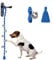 GINIDEAR Dog Bells to Go Outside & Puppy Potty Training, Adjustable Dog Door Bell Ring to Go Potty, Handmade with Premium Yarn. Twisted Style, Blue