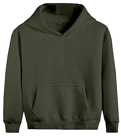 Vasego Boys Girls Plain Coloured Hoodie Jacket Kids Children Pockets Warm Hoody Hooded Sweatshirt Outerwear Tops UK