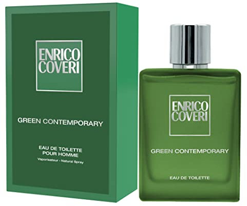 Enrico Coveri Green Contemporary 100 ml | Eau De Toilette für Herren mit Lavendel und Minze