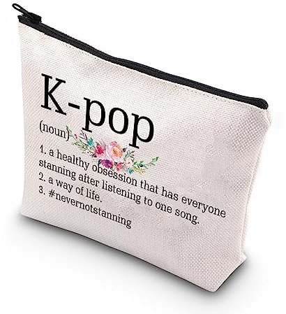 PLITI K-POP Make-up-Tasche, K-POP, Merchandise-Geschenk, K-POP-Fans, Koreanisches Drama, K-POP, Musikliebhaber, Geschenk für K-Drama-Liebhaber, K-Pop Substantiv U, modisch