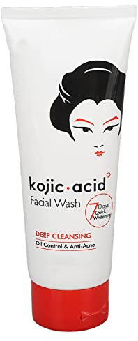 Lavado de Limpieza Facial con ácido Kójico, Humectante Facial Hidratante de 100 G, Lavado Facial Vegano, Piel Uniforme, Removedor de Manchas Oscuras, Lavado Facial para Aclarar