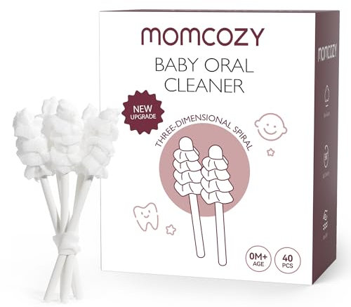 Momcozy Limpiador de lengua de bebé, cepillo de dientes desechable para bebé, cepillo de dientes para niños pequeños, limpieza de encías, cepillo de dientes para bebé, cepillo de dientes para bebés