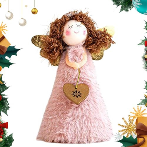 Fukamou Engel Christbaumspitze, Weiche Plüsch Weihnachtsbaumspitze, Lustige Baumspitzen Für Den Weihnachtsbaum, Urlaub, Tischdekoration.