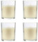 H HANSEL HOME Vela Aromática, Vela en Vaso de Cristal de Cera Vegetal - 28 Horas de Duración, Velas Perfumadas, 8,5x7 cm, Antiolores, 125g x 4 unidades