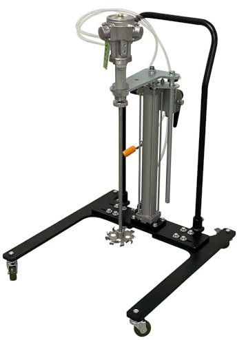 COSMOSTAR M0705 Automatischer pneumatischer Farbmischer | 20 Liter Luft-Hebe-Rührwerk für die Farben- und Chemieindustrie | Langlebiger Edelstahl & leistungsstarker Luftmotor