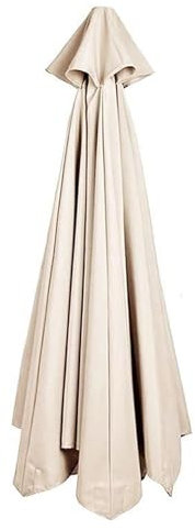 Toile de Rechange Parasol de Jardin Exterieur Deporte 3x3 Polyester imperméable 8 Bras Dessus Parapluie Remplacement