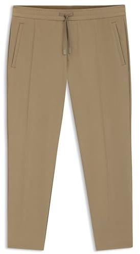 BOSS Herren T Urbanex-CargoLight Tapered-Fit Hose aus bügelleichter Stretch-Popeline
