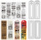 GLOBLELAND Text-Lesezeichen Silikonstempel Metall Stanzformen Malschablonen Für Die Kartenherstellung Lesen Rahmenbedingungen Stempel Stanzformen Lern Schablonen Set Für DIY Scrapbooking Kunsthandwerk
