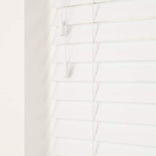 Serene Faux Wood Venetian Blind 50mm Slats - 50cm Width x 120cm Drop | Fine grain Serene faux wood Venetian blind with strings. 50mm slats. 50cm width x 120cm drop. Moisture resistant.