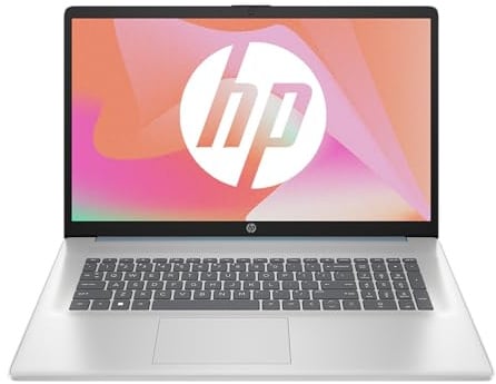 HP 17-cn3001sf Ordinateur Portable 17,3 FHD IPS, PC Portable (Intel Core i7-1355U, RAM 16 Go, SSD 512 Go, Intel Iris XE, Windows 11), Laptop Argent, Clavier AZERTY