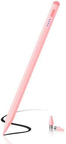 DAORANGE Stylet Tablette, Universel Stylo pour Écrans Tactiles avec Charge Rapide Compatible avec iPad/iPhone/Android Tablette/Smartphone (Rose)
