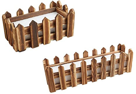 CIMAXIC 2stücke Zaun Blumentopf Übertopf Zaun Blumen Diy Deko Behälter Für Innen Außen Blumen Anordnung