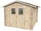 Gartenhaus Bh19 Hobby 248x248 aus unbehandeltem Fichtenholz 19 mm mit Doppeltür und Fenster, OSB3-Dach und -Boden, einfacher Aufbau, Autoklavbehandlung, PEFC-Zertifiziert