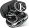 sajawass Wireless Earbuds, Bluetooth Headphones 5.3 HiFi Stereo Ear Buds, 80H Bluetooth Earbuds with Dual LED Display Charging Case, IPX7 Waterproof Earphones for Android iOS Black