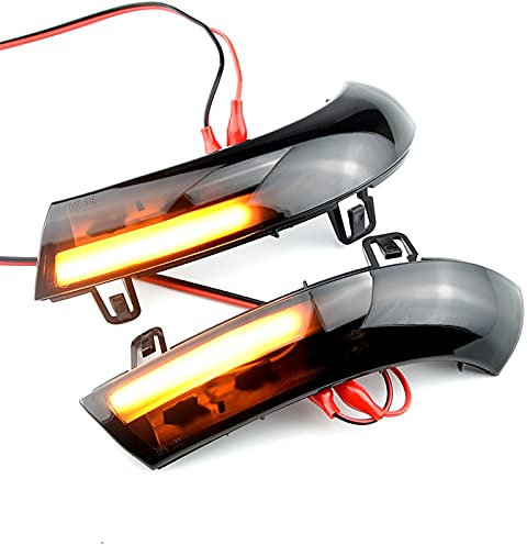 Spiegelblinker Dynamische,Dynamische Blinker Passend Für VW Golf 5 GTI Jetta MK5. Pasat B5.5 B6. Dynamische Blinker-Blinker-sequentielles Seitenspiegelkennzeichen