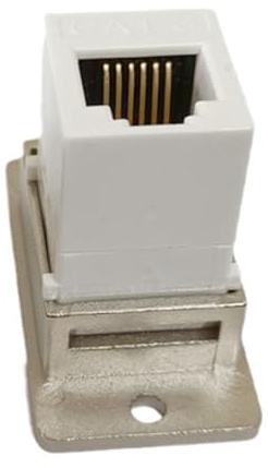 RJ12 6P6C Telefonsteckdosen mit vergoldeten Kontakten für industrielle Steuerungssysteme, Telefonbuchsen zur Montage an der Schalttafelmontage