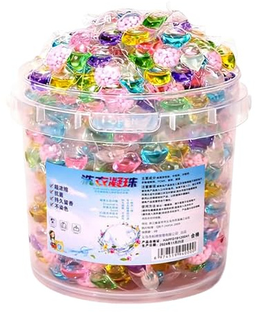 100PCS Laundry Detergent Pacs, Petal Shape Free Gentle Washing Detergent Pods for Machine Wash, Long-Lasting Fragrance Laundry Pods for Clothings