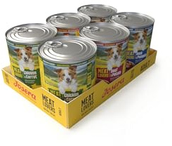 JOSERA Meat Lovers Pure Multipack | 6X 800g | Hundefutter nass - 4 Sorten | Adult | Premium Nassfutter für ausgewachsene Hunde | 4 verschiedene getreidefreie Pure Sorten | hoher Fleischanteil (68 %)