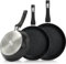 Juego de 3 sartenes Royalty Line con revestimiento de piedra – Black