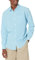 Amazon Essentials Men's Regular-Fit Long-Sleeve Casual Poplin Shirt, Aqua Blue Gingham, XXL