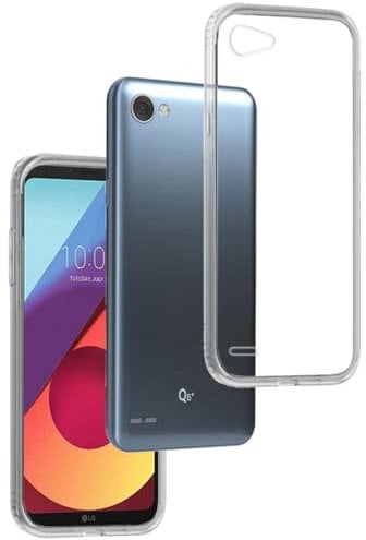 REY Transparent Silikonhülle TPU für LG Q6 / Q6 Alpha / Q6 Plus, Handyhülle Premium Kratzfest TPU Durchsichtige Schutzhülle, Ultradünne 0,33 mm