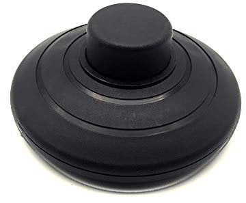 FUJIE 1 Pcs Interruptor de Pie Redondo Soporte Pedal Interruptor 250V/2A Interruptor para Lámpara para Pie Negro para lámpara de Piso y Mesa