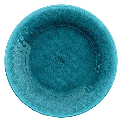 Potters Reactive Glaze Teal/Blue 21.5cm Melamine/Plastic Side Plates - Set (1)