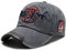XibeiTrade Retro New York Baseball Cap Baumwolle Leder Krempe Sport Outdoor Casual Hut Gr. M, grau
