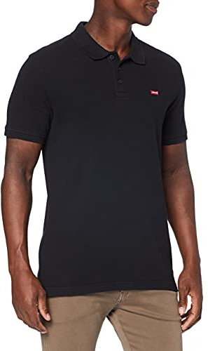Levi's Men's Housemark Polo T-Shirt, Mineral Black, L