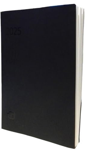 Ersatz-Tagesplaner, 2021 cm, 15 x 21 cm, aus Pappe, elfenbeinfarben, mit Lesezeichen