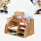 SNAGAROG Holz Schreibtisch Organizer Zusammenbaubar Schreibtischablage mit Ablagefächer Office Multifunktionales Aktenregal geeignet für Büro Home School