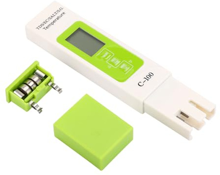C 100 5 in 1 Salzgehalt TDS EC Meerwasser Tester Multifunktions Wasserqualitätstester mit Hintergrundbeleuchtung Digitales PH Meter TDS Pen Zero Water Quality PPM Tester Meter für Trinkwasser Pool Aqu