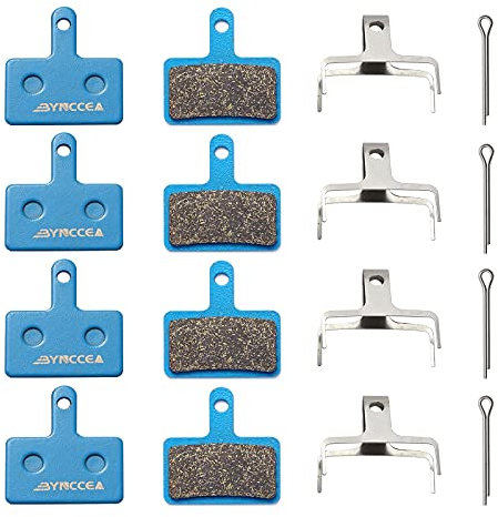 Bynccea Bremsbeläge 4 Paar, Fahrrad Scheibenbremsbeläge für Shimano B01S, B03S Tektro/TRP