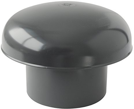 FIRST PLAST CDV125A-Y CDV125A Chapeau de Ventilation tête exalateur sans Filet, Ardoise, diamètre intérieur 125 mm
