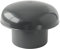 First Plast CDV125A - Sombrero de ventilación para cabeza de salador, sin red, pizarra y diámetro interior de 125 mm