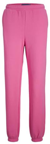 JJXX JXABBIE HW REL Every Brush Pants Noos Pantalon de Jogging, Carmine Rose/imprimé : Logo Magenta, L Femme