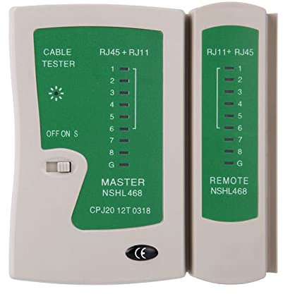 VOANZO 2-in-1 Ethernet Tester cable tester rj45 network tester for RJ45 RJ11 Cable