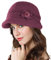 Adigaber Brim Cap Angoramütze Damen mit Fleece gefüttert Thermal Wintermütze Gestrickte Baskenmütze Häkelmode Strickmütze mit Schirm