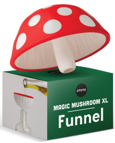 OTOTO Mushroom - Imbuto da cucina per trasferire liquidi. 100% silicone alimentare, senza BPA, lavabile in lavastoviglie