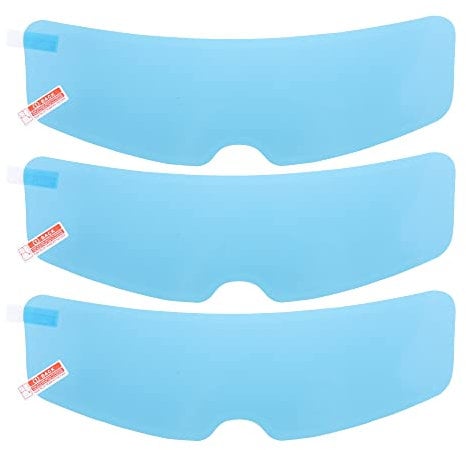 X AUTOHAUX 3pcs 9.65x2.87 Motorcycle Helmet Rain Proof Film Universal Shield