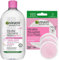 Garnier Mighty Micellar Duo, with Micellar Cleansing Water 700ml for Makeup Removal, x3 Ultra Soft Reusable Make up Remover Eco Pads, For Sensitive Skin, Fragrance Free, Approved By Cruelty Free