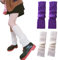 CHENGZI 2 Paar Beinstulpen, gerippte Strick-Beinwärmer, Custume Party, Sport, Yoga, Beinstulpen für Frauen und Mädchen, WH+PP, One size