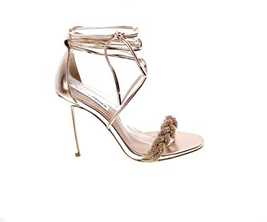 Steve Madden Scarpe Donna Bejeweled Rose Gold Tacco 10 PE23