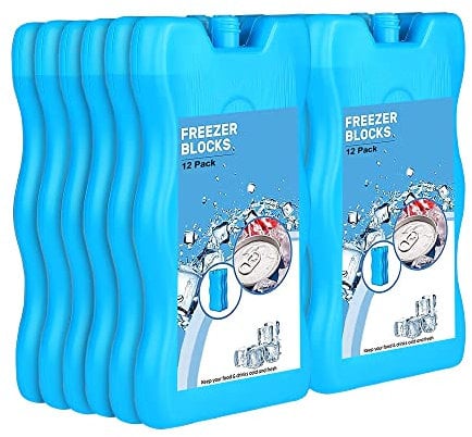 SAVEX Freezer Blocks With Non Toxic & Lightweight Material For Food Fresh Drinks Resuable Ice Packs Cooler Bag, Lunch Box | Ice Blocks For Cool Bags | Freezer Blocks (3)