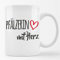 Huuraa Tasse Pfälzerin mit Herz Geschenk 330ml Weiß Pfälzerin Präsent